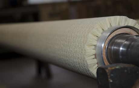 Cylinder brush for wool carding